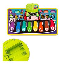 Tapete Teclado Piano Musical Instrumento Educar Interativo Infantil