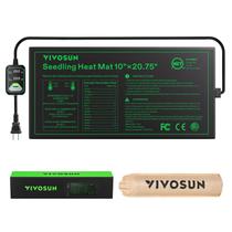 Tapete térmico para mudas VIVOSUN 10x20,75 com controlador de temperatura Tapete térmico para mudas VIVOSUN 10x20,75 com controlador de temperatura