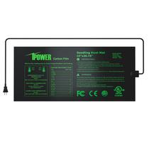 Tapete térmico para semear iPower 10x20,75 cm com filme de carbono preto