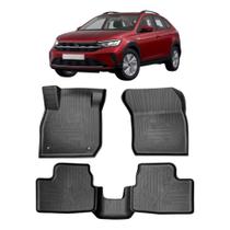 Tapete tipo Bandeja 4P Preto modelo Nivus 2020 em diante c/ 5 Peças Grid - TB05004