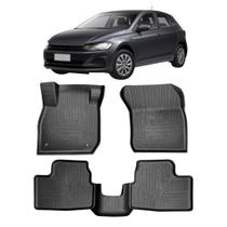 Tapete tipo Bandeja 4P Preto Modelo Polo 2017 em diante c/ 5 Peças Grid - TB05002