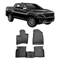 Tapete Tipo Bandeja 4P Preto Modelo Rampage 2024 em diante c/ 5 Peças Grid - TB03001