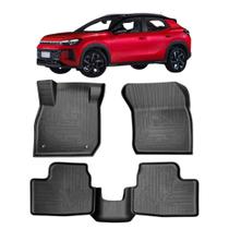 Tapete tipo Bandeja 4P Preto modelo Tera 2025 em diante c/ 5 Peças Grid - TB05005