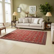 Tapete Tipo Persa Red Mandal Para Sala e Quarto 1,40x1,00 ENTREGA EM 24H