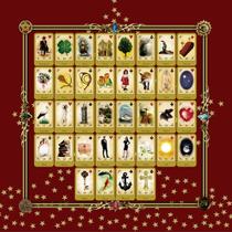 Tapete/Toalha Mesa Real Lenormand de 1.40 por 1.40 em veludo