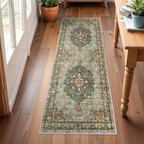 Tapete TOPRUUG Lavável Oriental Hallway Runner 60x180cm verde