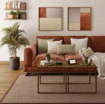 Tapete trendy PVC 1,00 m x 1,40 m marrom anti-derrapante sem pelos PVC jolitex