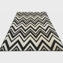 Tapete Trio 0148 Black White Onix 2X2,5M São Carlos Tapete Trio 0148 Black White Onix 2X2,5M São Carlos