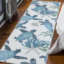 Tapete Tritard Coastal Sea Turtle 61x183cm Antiderrapante Runner