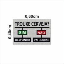 Tapete trouxe cerveja sim não para decoração para portas