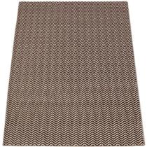 Tapete Turco Eskisehir Macio Alto Relevo Chevron Marfim 1,00 x 1,50m