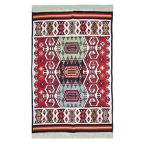 Tapete Turco Kilim Dupla Face - 120x180cm - Tapetes de Luxo para um Lar Elegante e Acolhedor - Toque de Realeza!