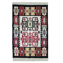 Tapete Turco Kilim Dupla Face - 140x215cm - Adicione Estilo à Sua Casa com Tapetes de Luxo - Elegante com Design Clássico!