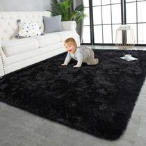 Tapete TWINNIS Super Soft Shaggy Rugs Fluffy 120x180cm pretos