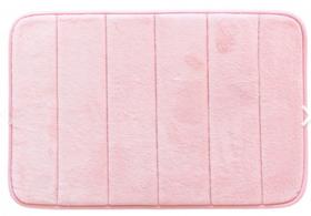Tapete Ultra Absorvente 60x40cm Soft Antiderrapante 100% Poliéster Rose