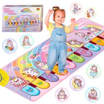 Tapete Unicórnio Educativo Musical Infantil Com Piano 5 Funções E Sons De Instrumentos - Dm Toys
