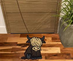 Tapete vaquinha da fazenda divertida.