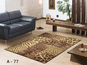 Tapete veludo 200 por 250 macio varios modelos sala quarto hall social consultório pousada hotel loja-a-77-tabaco