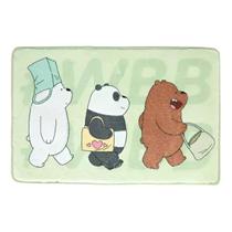 Tapete Verde Pelúcia Urso Sem Curso We Bare Bears Miniso Tapete Verde Pelúcia Urso Sem Curso We Bare Bears Miniso