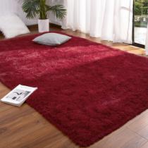 Tapete vermelho vinho DETUM Tapetes 4x6 para quarto Tapete fofo de Natal Tapete felpudo de sala de estar macio Tapete peludo grande, lavável e antiderrapante, decoração de casa moderna Tapete vermelho vinho DETUM Tapetes 4x6 para quarto Tapete fofo de Natal Tapete felpudo de sala de estar macio Tapete peludo grande, lavável e antiderrapante, decoração de casa moderna