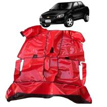 Tapete vinil corsa celta prisma antigo vermelho