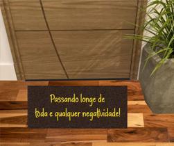 Tapete Vinil Passando Longe Da Negatividade! 70X30 Decoração