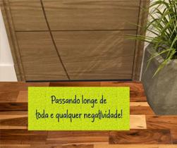 Tapete Vinil Passando Longe Da Negatividade! 70X30cm Decoração
