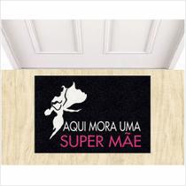 Tapete Vinil Presente Para o Feliz Dia Das Mães Aqui Mora Uma Super Mãe.