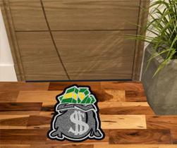 Tapete Vinil Saco de Dolar Dinheiro Cifrão 60X60 Cm Formato.