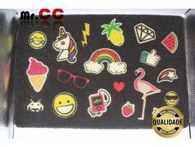 Tapete Vinílico Capacho Flamingo Emoji Unicornios 60x40 Tapete Vinílico Capacho Flamingo Emoji Unicornios 60x40