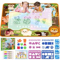 Tapete Water Doodle BlissfulBlend Kids com 19 unidades de brinquedos de 3 a 9 anos