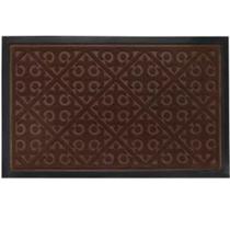 Tapete WaterKap 40x60cm Marrom com Base de Borracha Antiderrapante.