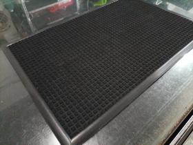 Tapete waterkap preto com bordas flex preta Tapete waterkap preto com bordas flex preta