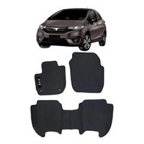 Tapete Wave 3 Peças Preto Adaptável New Fit A partir de 2015 Ecotap - W0311