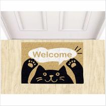Tapete welcome gato, medida porta 60x40. Tapete welcome gato, medida porta 60x40.