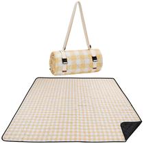 Tapete WILLOW WEAVE 203x203 cm Manta de piquenique impermeável amarela Tapete WILLOW WEAVE 203x203 cm Manta de piquenique impermeável amarela