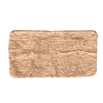 Tapete Xale Retangular Decorativo Pelo Baixo Bege 88 x 48 cm Tapete Xale Retangular Decorativo Pelo Baixo Bege 88 x 48 cm