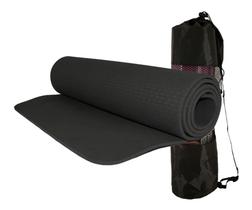 Tapete Yoga Mat - Colchonete Ginástica - Grande Premium 8mm 7145 preto