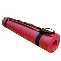 Tapete Yoga Mat com Alça 170x60cm Vermelho 5mm Evamax