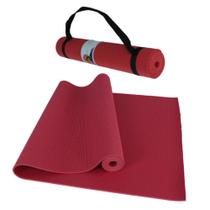 Tapete yoga plast vermelho 1.66 x 61cm - com00400269