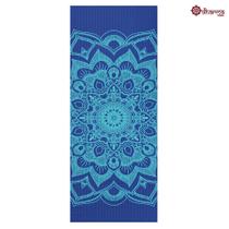 Tapete Yoga Premium Azul Estampa Mandala 2,00m - 5mm - Dharma Yogui