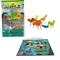 Tapete Zoológico Animais Selvagem e Cercado Gulliver 1049 Tapete Zoológico Animais Selvagem e Cercado Gulliver 1049