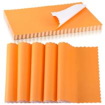 Tapetes americanos de papel descartáveis Uiifan 200 unidades 25,4 x 35,56 cm (laranja)