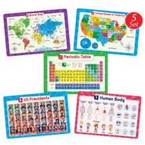 Tapetes Americanos Simply Magic 5 - Antiderrapantes, Laváveis e Reutilizáveis para Crianças