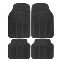 Tapetes BDK All-Weather de 4 peças para carro, ajuste universal, preto