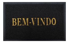 Tapetes Bem Vindo Capacho Entrada De Casa Pvc Decoração Preto Tapetes Bem Vindo Capacho Entrada De Casa Pvc Decoração Preto