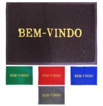 Tapetes Bem Vindo Capacho Entrada De Casa Pvc Decoração Verde Tapetes Bem Vindo Capacho Entrada De Casa Pvc Decoração Verde