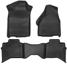 Tapetes de assoalho Husky Liners Weatherbeater, 3 peças, preto