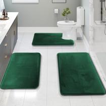 Tapetes de banheiro Conjunto de tapetes de banho Clara Clark Memory Foam Green Tapetes de banheiro Conjunto de tapetes de banho Clara Clark Memory Foam Green