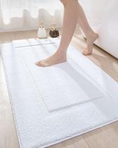 Tapetes de banheiro DEXI Tapete de banho antiderrapante lavável 110x60cm branco